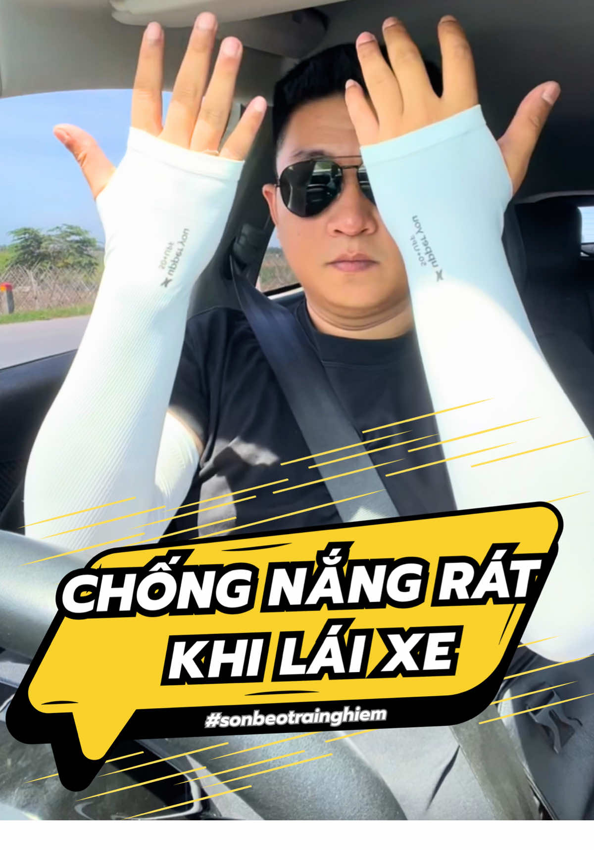 Cảm giác khi lái xe ô tô dưới thời tiết nắng 40 độ thế nào khi không đeo găng tay chống nắng này? #sonbeotrainghiem #gangtaychongnang #tmgr 
