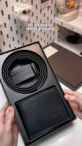 Combo thắt lưng + ví da nam Fullbox ( hộp và túi) #fullbox#pedro#xuhuongtiktok #unboxing #review #viral #setquatang 