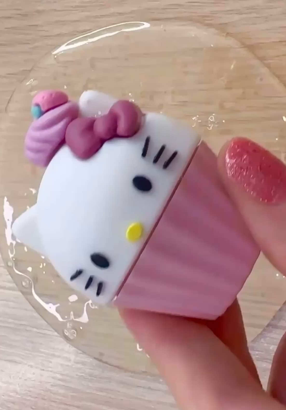 #makeupslime #asmr coloring slime with pink makeup eyeshadow lipstick Lipbalms lipgloss #fyp #hellokitty #satisfying 