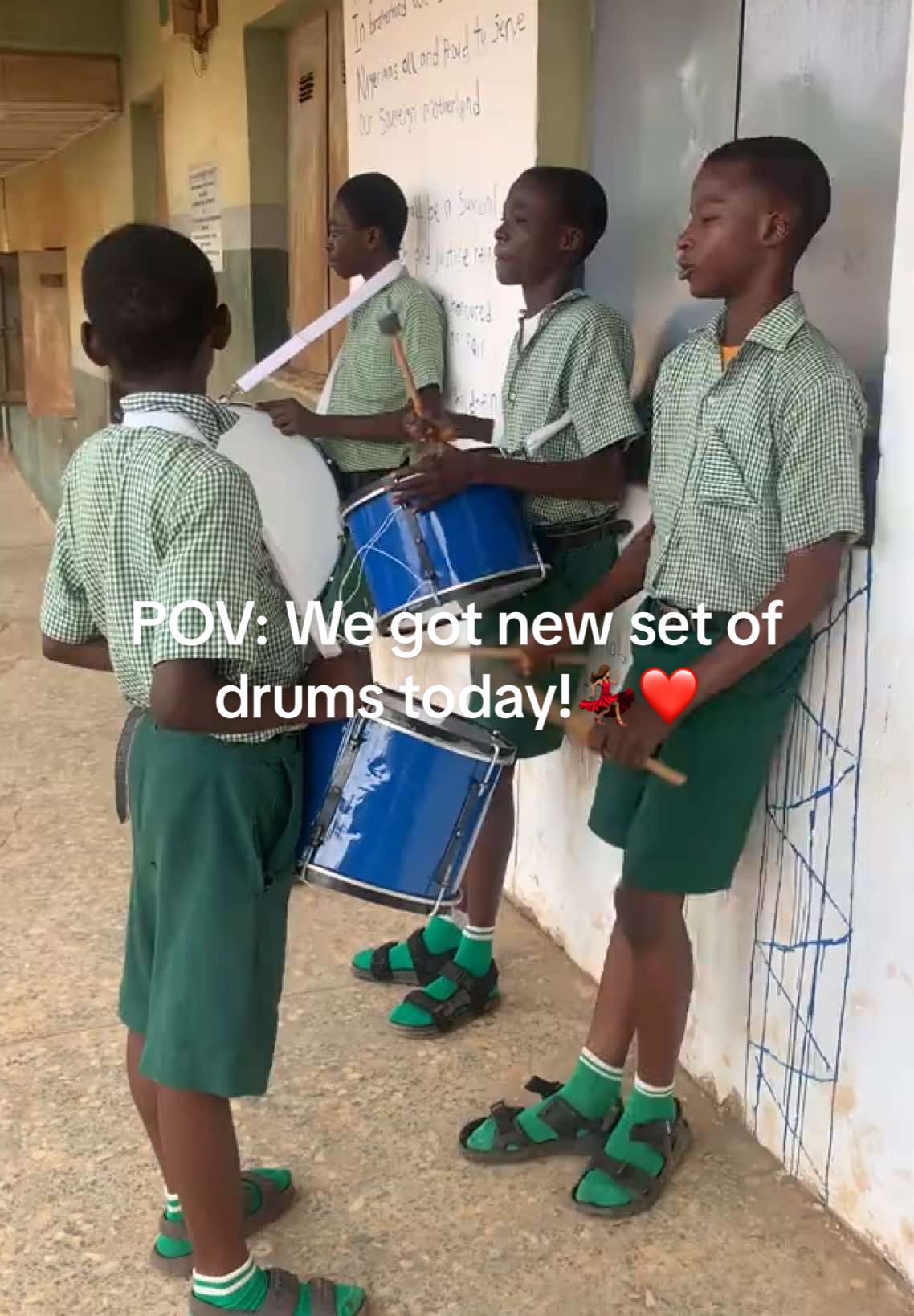 Something felt different at assembly today! 🎶💃 Big shoutout to management for blessing us with brand new drums 🥁🔥 The energy was unmatched check out the vibe! #Grateful #AssemblyVibes #NewDrumsWhoDis #SchoolEnergy #NaijaSchools #ViralVibes #TikTokNigeria #DrumLine #MondayMotivation #FeelTheBeat #StudentsOnFire #BackToSchoolVibes