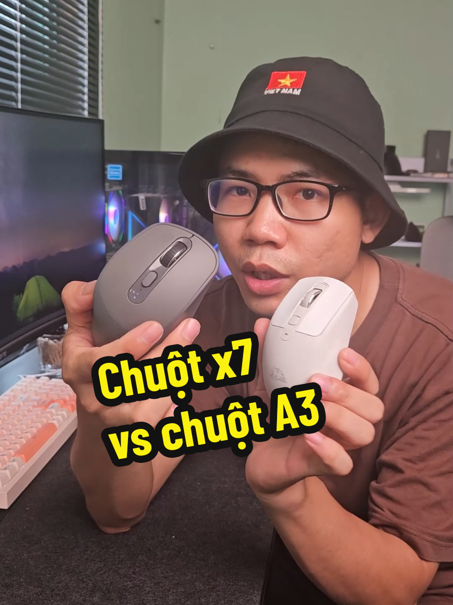 So sánh chuột không dây X7 và A3  #dephuongthu #chuotkhongday #chuotbluetooth 