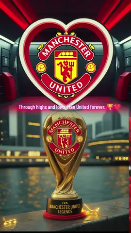 #ManchesterUnited > Through highs and lows  Man United forever. 🏆❤️  #FootballEdits #TrophyCelebration #FYP #ForYou #ViralVideo