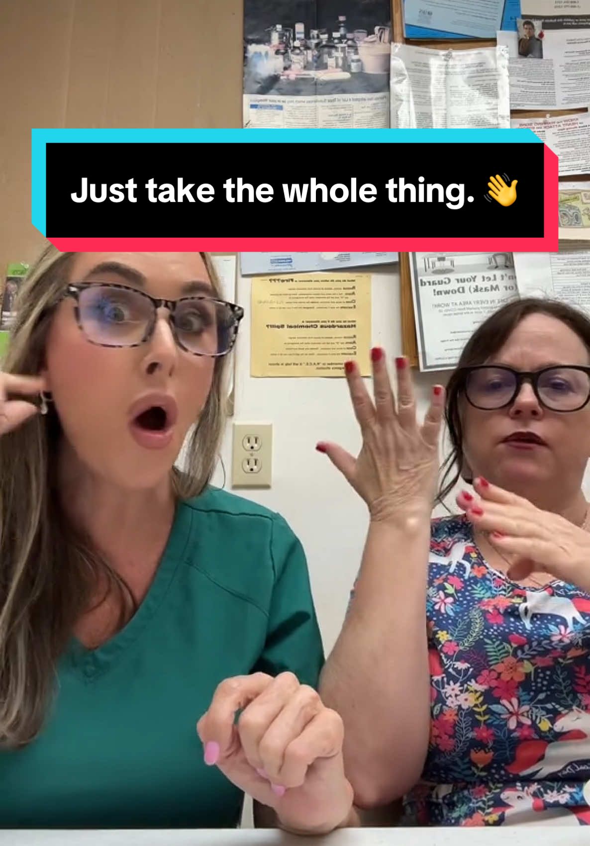 Can ya give me a hand? #diets #funny #theoffice #lunchtime #comedy@Suzanne Moss @floridaLorie 