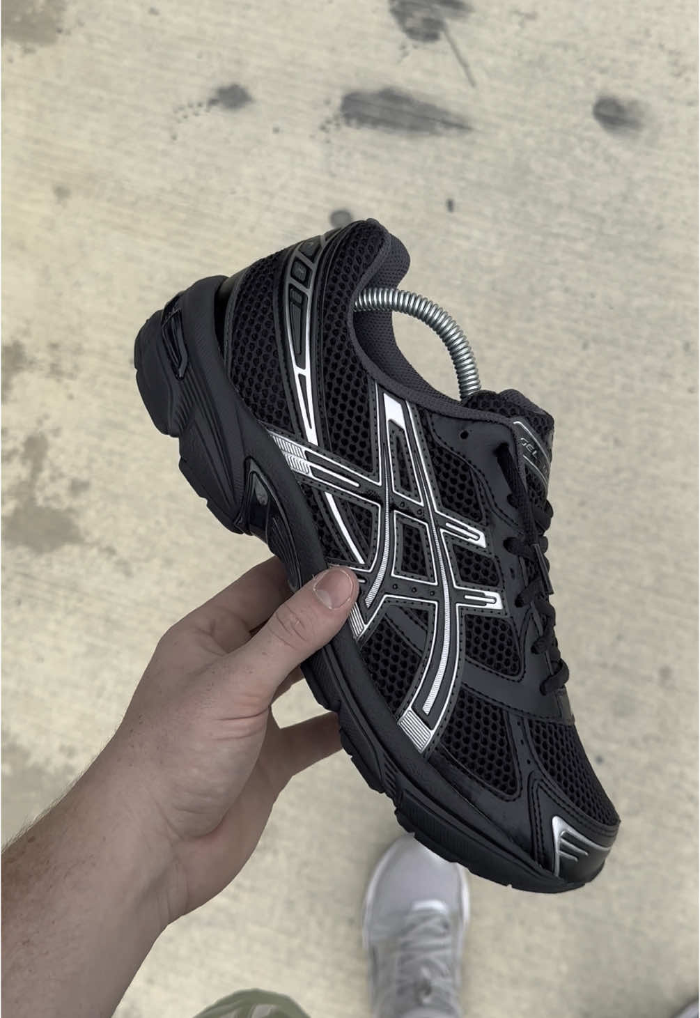 Asics Gel-1130 black pure silvers 🥷 #asicsgel1130#asics#uktrainers#asicsgel#blacktrainer