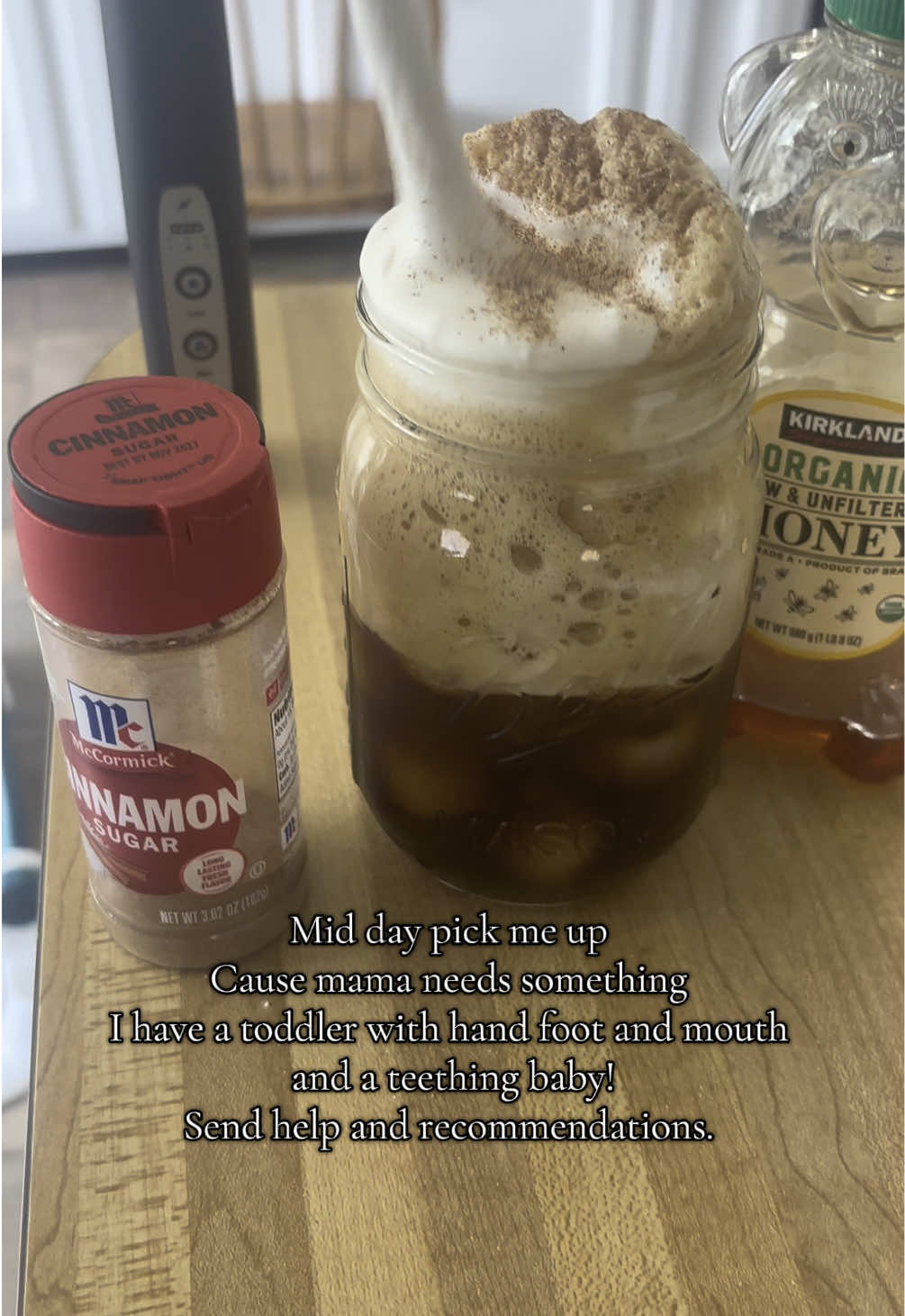 Mommy fuel ⛽️ 🫡 lol pray for me! 🥲😇 #momthings #sickkids #relateable #momssupportingmoms 