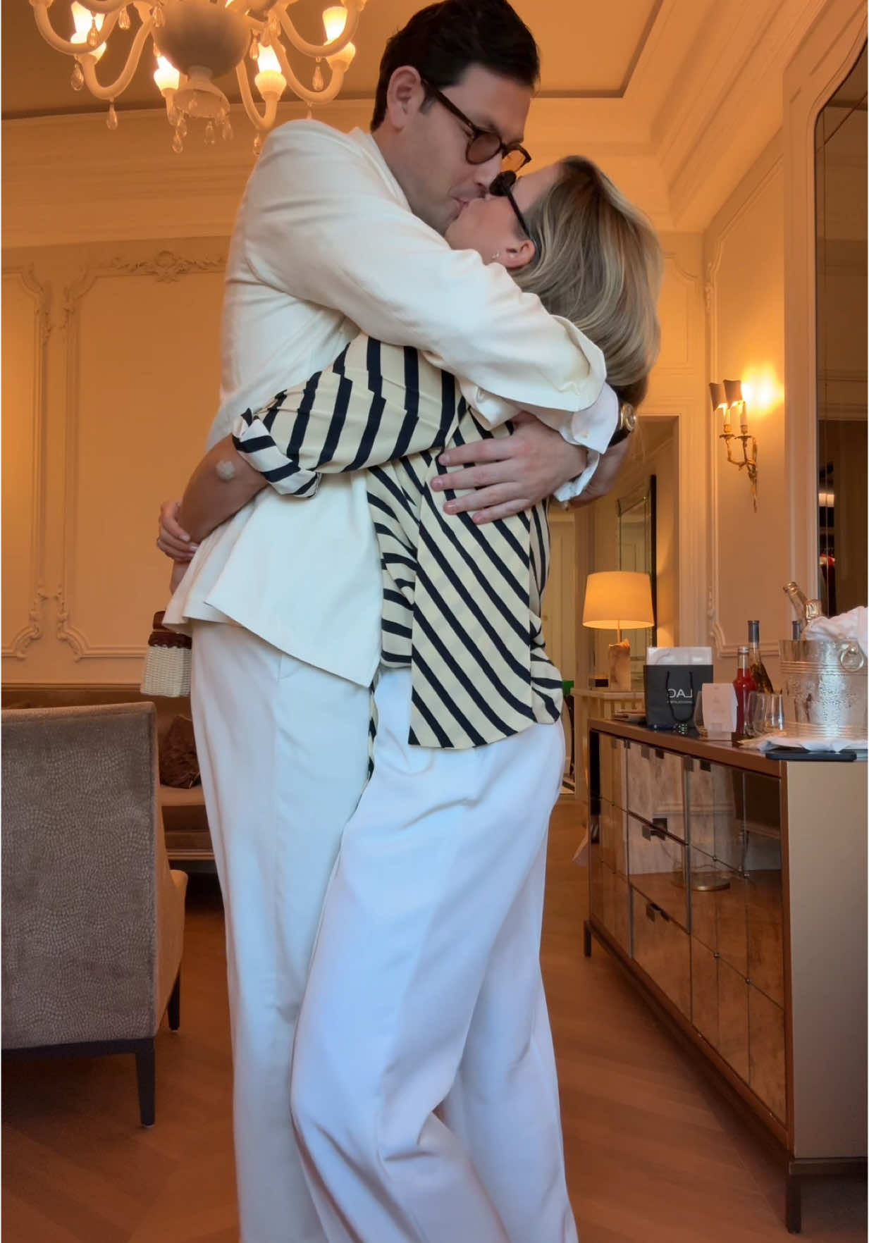 Mom and dad back in France 