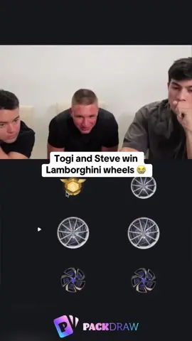 Togi and Steve win Lamborghini wheels 😭 #togi 