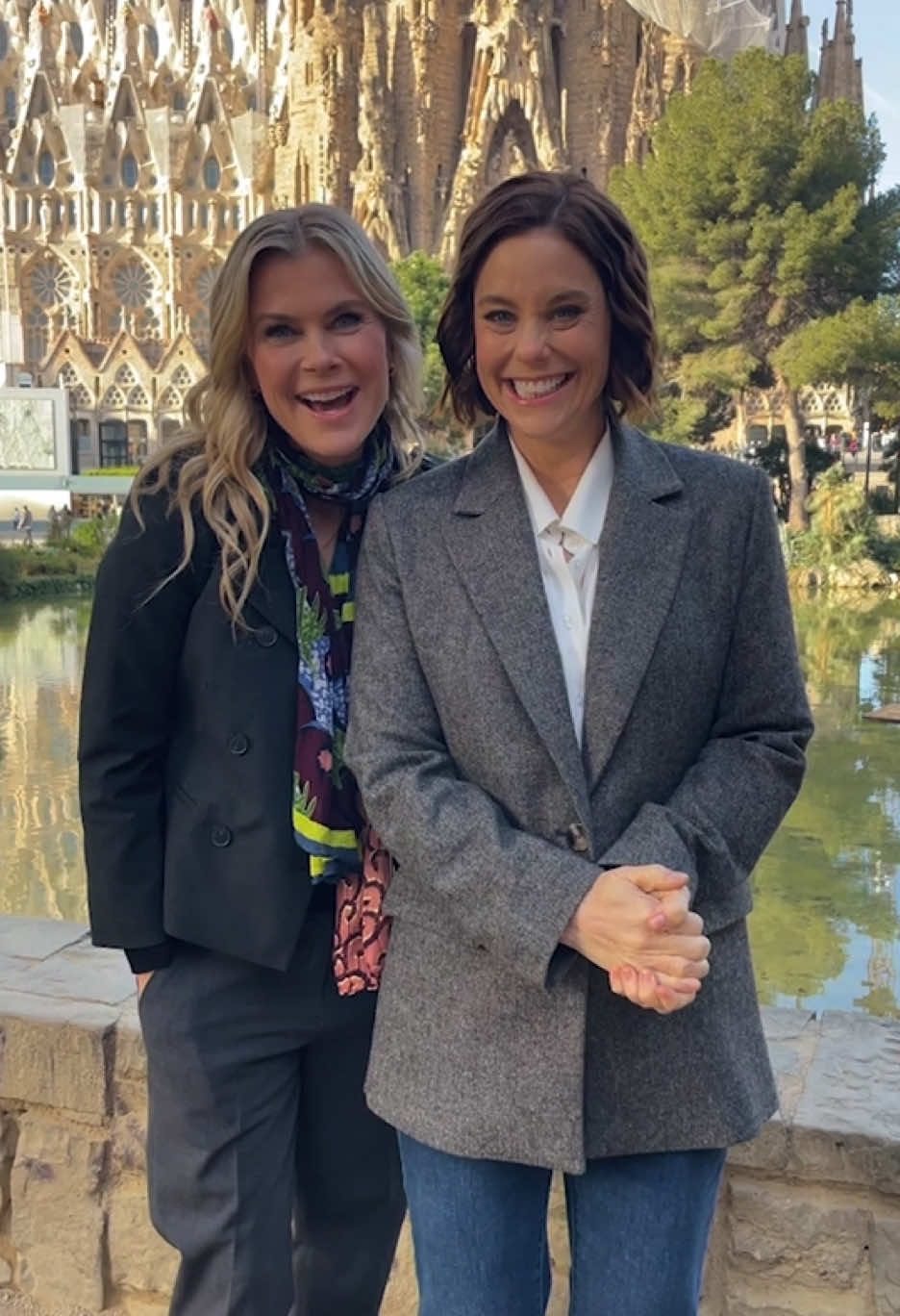 Have you ever wanted to visit Barcelona? Join #AlisonSweeney and #AshleyWilliams on a tour of the city! Watch the all new movie #ToBarcelonaWithLove premiering this Saturday at 8/7c on #HallmarkChannel. Streaming next day on @HallmarkPlus.