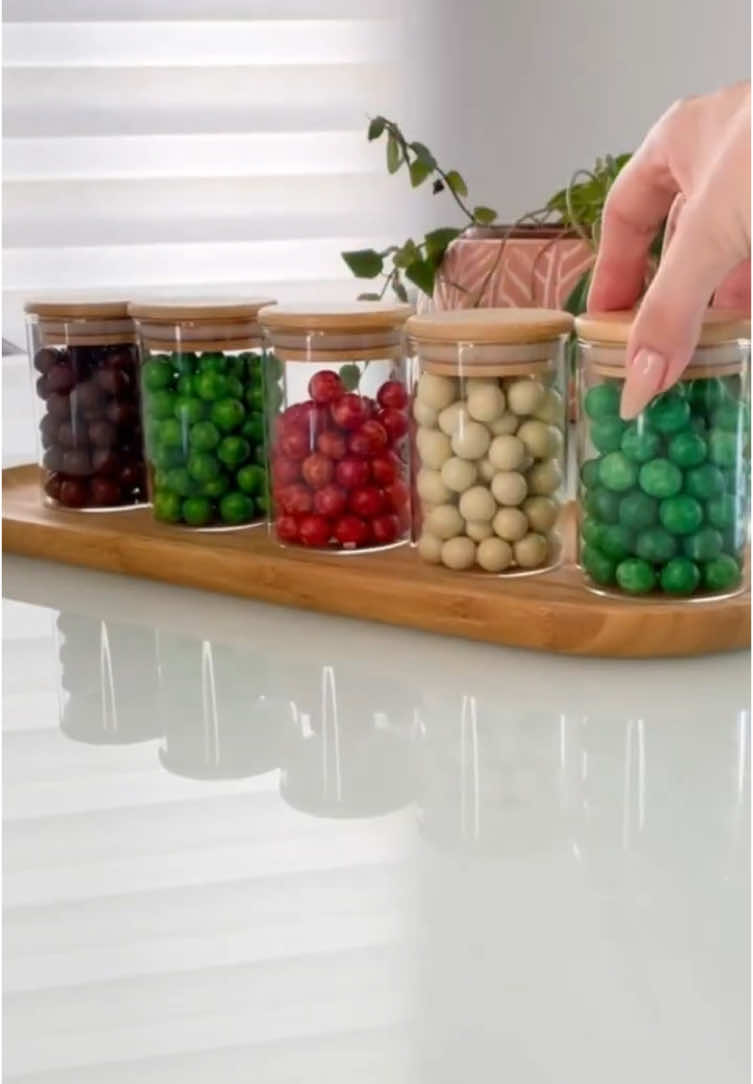 Mega promoção com até 57% de desconto - Belifou 200ML Kit 3/6 Potes Para Alimentos Com Tampa Bambu Potes Vidro Potes Pote De Vidro Selado #TikTokShop #tiktokshopchegou #achadinhos 