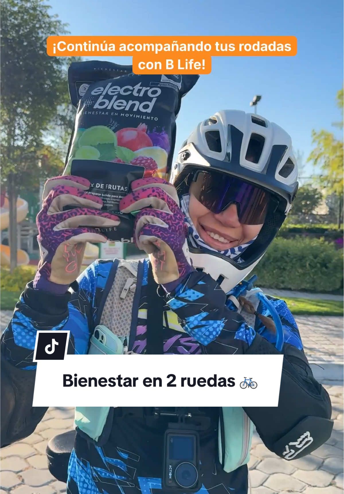 Queremos acompañarte en cada kilómetro. 🚴‍♂️ Hoy celebramos a quienes pedalean con fuerza, constancia y pasión. 🙌🏻 Pedalea con energía, cuida tu bienestar, ¡y no te olvides de hidratarte! 💧 #DíaMundialDeLaBici #Ciclismo #BLife #BienestarQueSeComparte