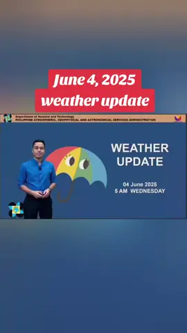 June 4, 2025 weather update #Pilipinas #UlatPanahon 