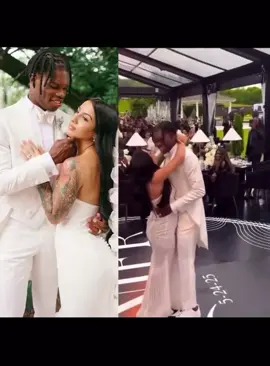 Travis Hunter’s wife faces backlash after video surfaces showing her dodging his kiss at wedding reception 👀#adultsfx #fyppppppppppppppppppppppp #viralvideo 