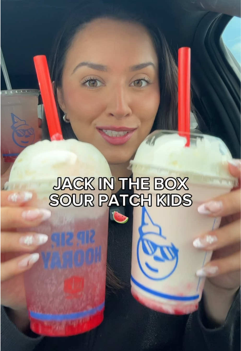 @Jack in the Box just released 3 NEW Sour Patch Kids Watermelon beverages, just in time for summer !! 😎☀️🍉 #jackinthebox #jackintheboxpartner #sourpatchkids #watermelon #Foodie
