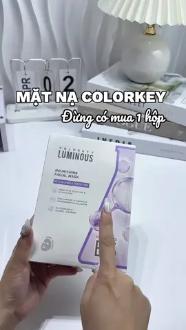 Mua 3 hộp mặt nạ colorkey zá hời hơn nha mấy b #matnacolorkey #colorkeyvn #matnab5 #matnaduongda #skincare #reviewlamdep #xuhuong 