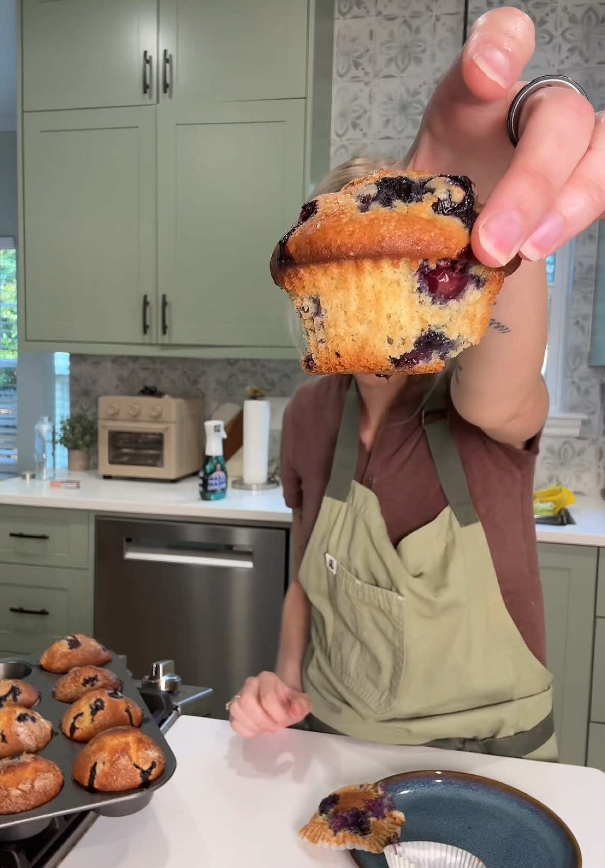 Lemon blueberry muffins perfect for summer 🍋🫐💛