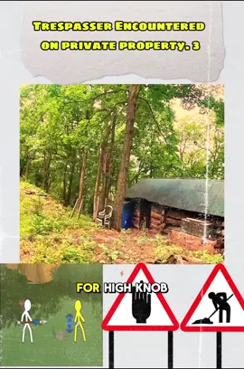 Trespasser Encountered on private property. #trespasser 