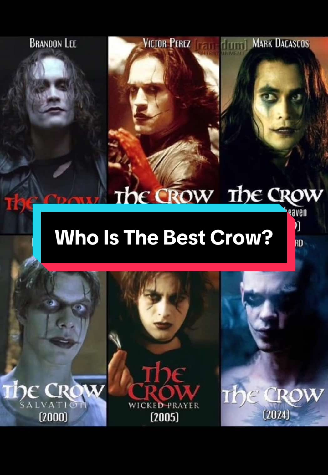 Who played The Crow the best? #thecrow #movies #brandonlee #indy #crow #greenscreen 