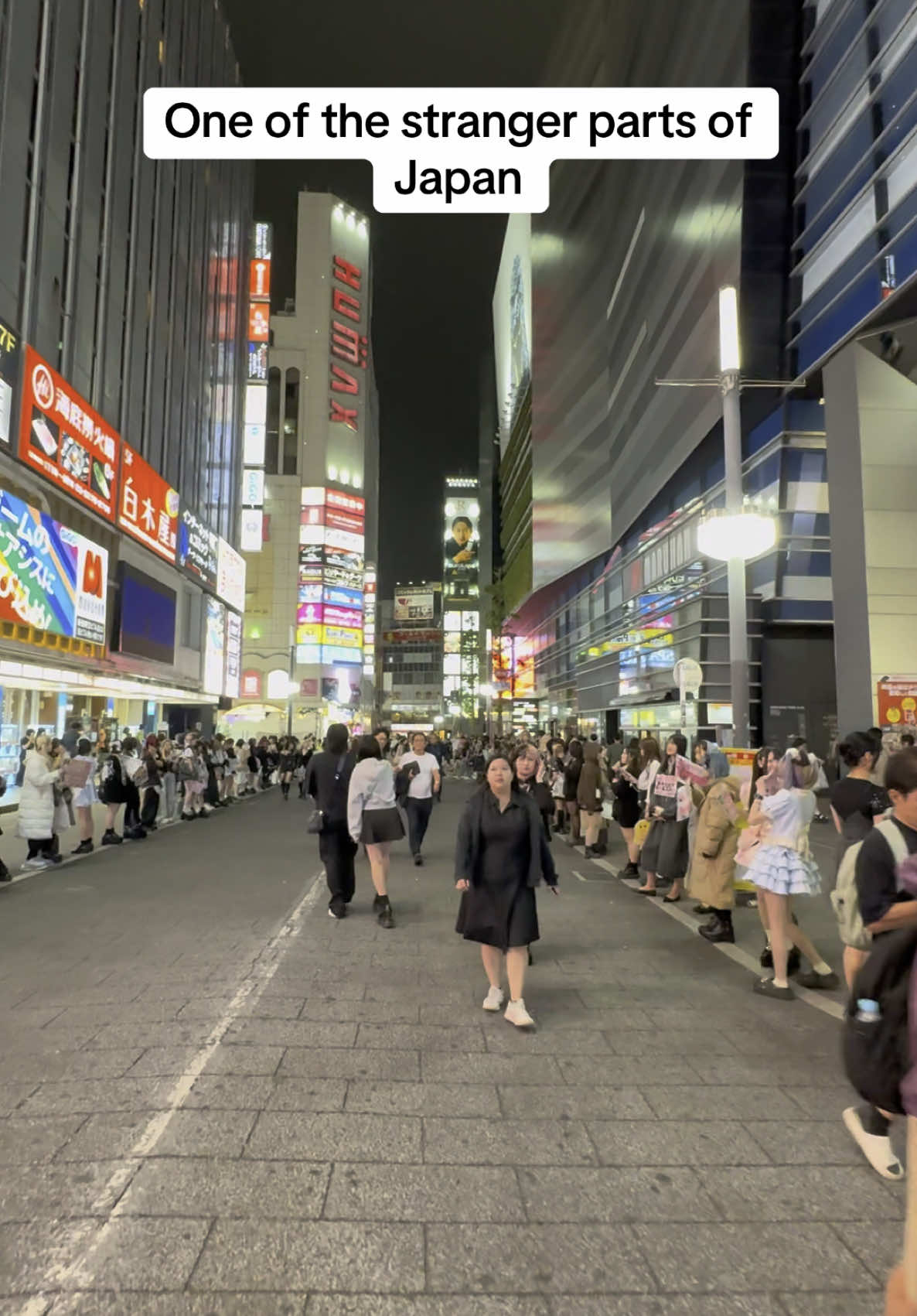 I love Japan and about 95% of what it all has to offer, but this street and those like it will always still be a shock to me. Hundreds of girls dressed to look like they’re underage and trying to coax you into their maid cafes. Interesting to see, but sad to know there are men who fall for it. Anyways, I love the lights around Shinjuku.                                     #japan #strange #tokyo 