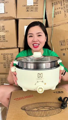 Nồi lẩu điện đa năng MANDELI 28cm, tặng xửng hấp. #noilaudien #noilaudanang #xuhuong #bongbuongbinh 