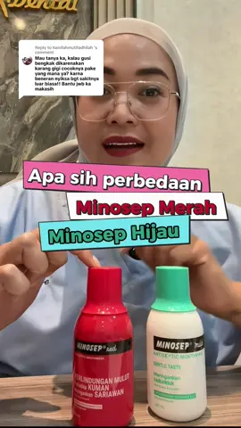Replying to @hanifahmutifadhilah  Kalau kamu sedang sakit gigi kamu bisa memakai Minosep yang Red/Merah yaa, tapi tetap ke dokter gigi untuk perawatan gigi penyebab sakit, jangan lupa hentikan penggunaan Minosep Red saat sudah sembuh yaa, semoga lekas pulih 🤗❤️ #minosepterampuh #senyumminosep 