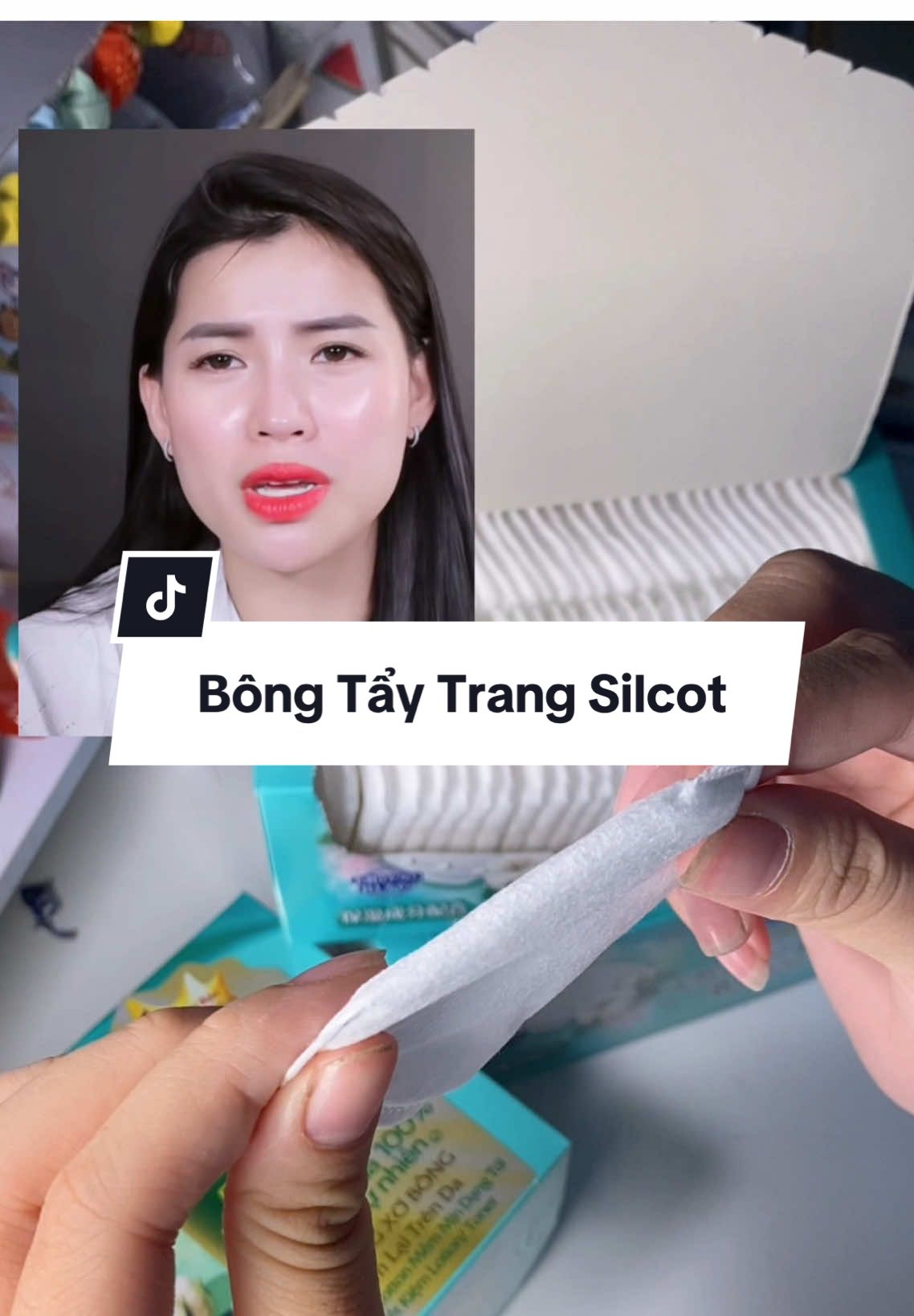 Hà Linh review bông tẩy trang Silcot nha mn #halinh #halinhreview #bongtaytrang #bongtaytrangquocdan #silcot #bongtaytrangsilcot #review #unbox #tiktokviral 