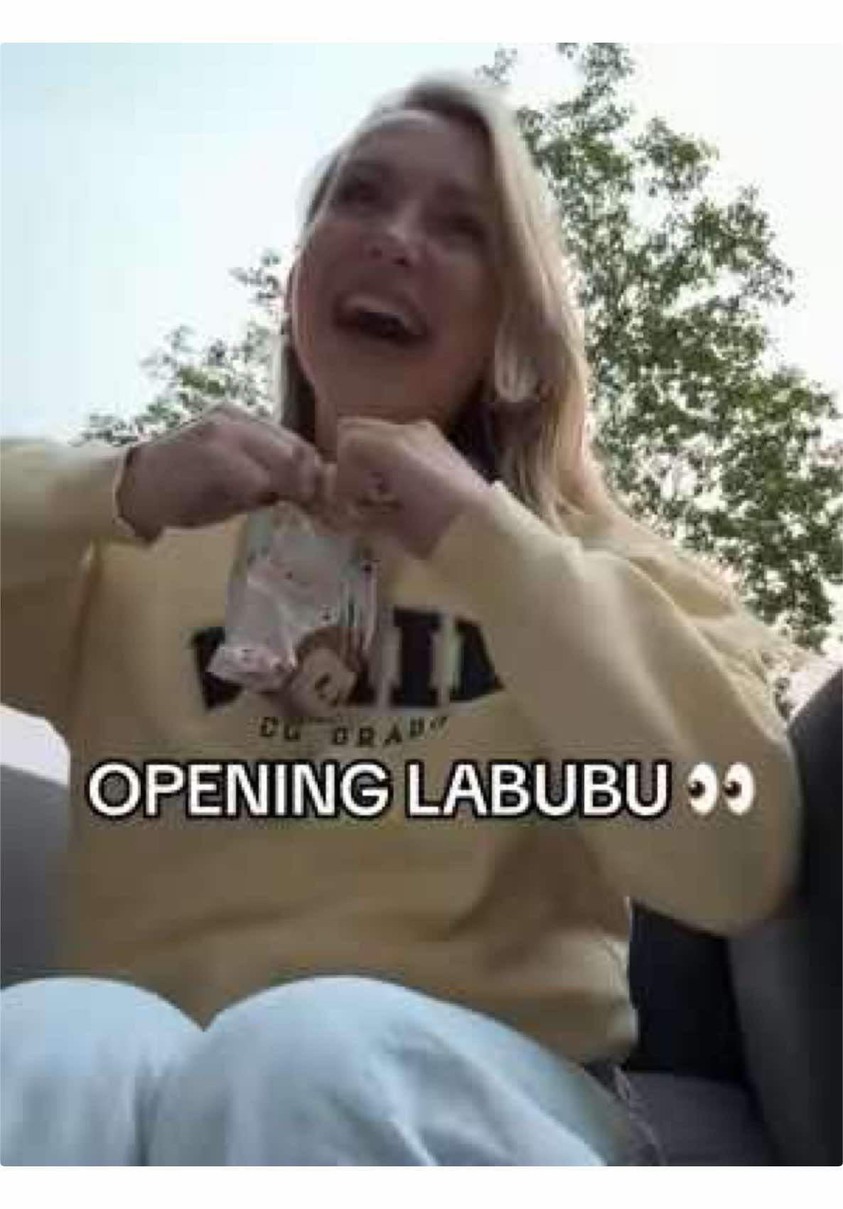 Opening my FIRST Labubu 🤭🫶🏼 I’m 35 by the way 😁 #labubus #labubu #labubuthemonsters #labubuunboxing 