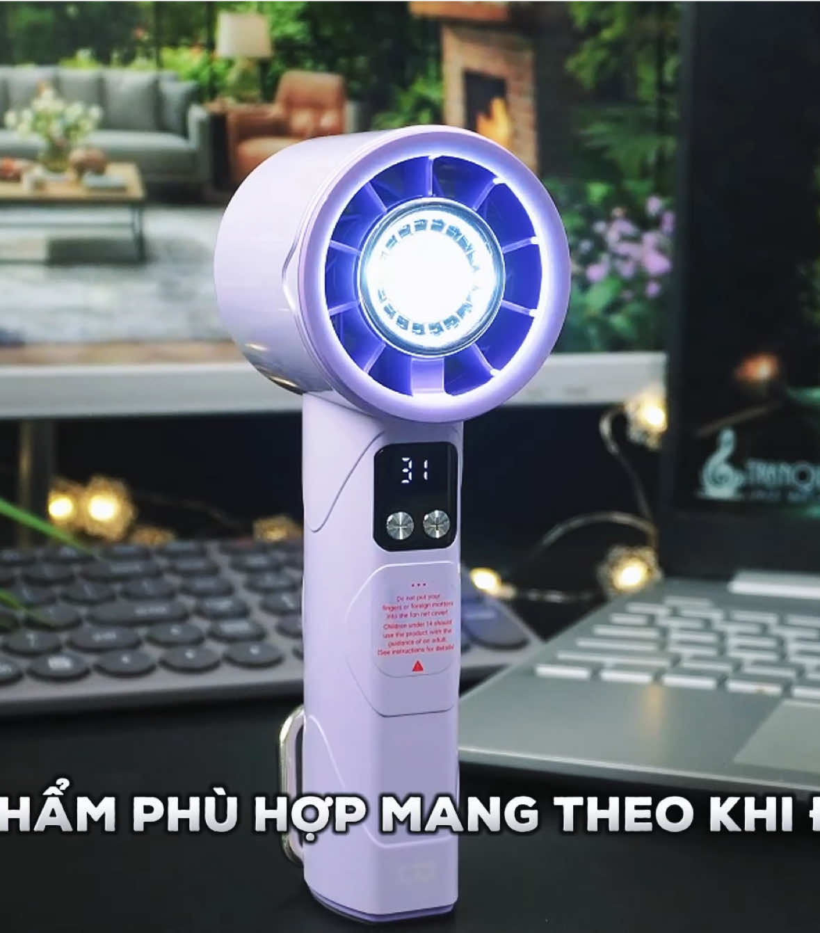 Quạt mini tích hợp quạt và đèn pin từ Goojodoq! #goojodoq #quatmini #quatgoojodoq 