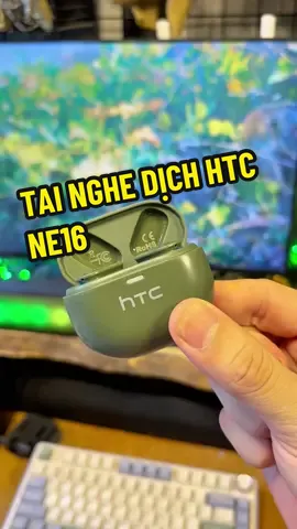 Tai nghe dịch HTC NE16 bluetooth 5.4 thiết kế nhỏ gọn cảm biến đa nhiệm chống ồn kháng nước pin khoẻ chất lượng âm thanh hifi chân thực to hay bass mạnh #tainghebluetooth #tainghedich #tainghehtcne16 #anreview8 