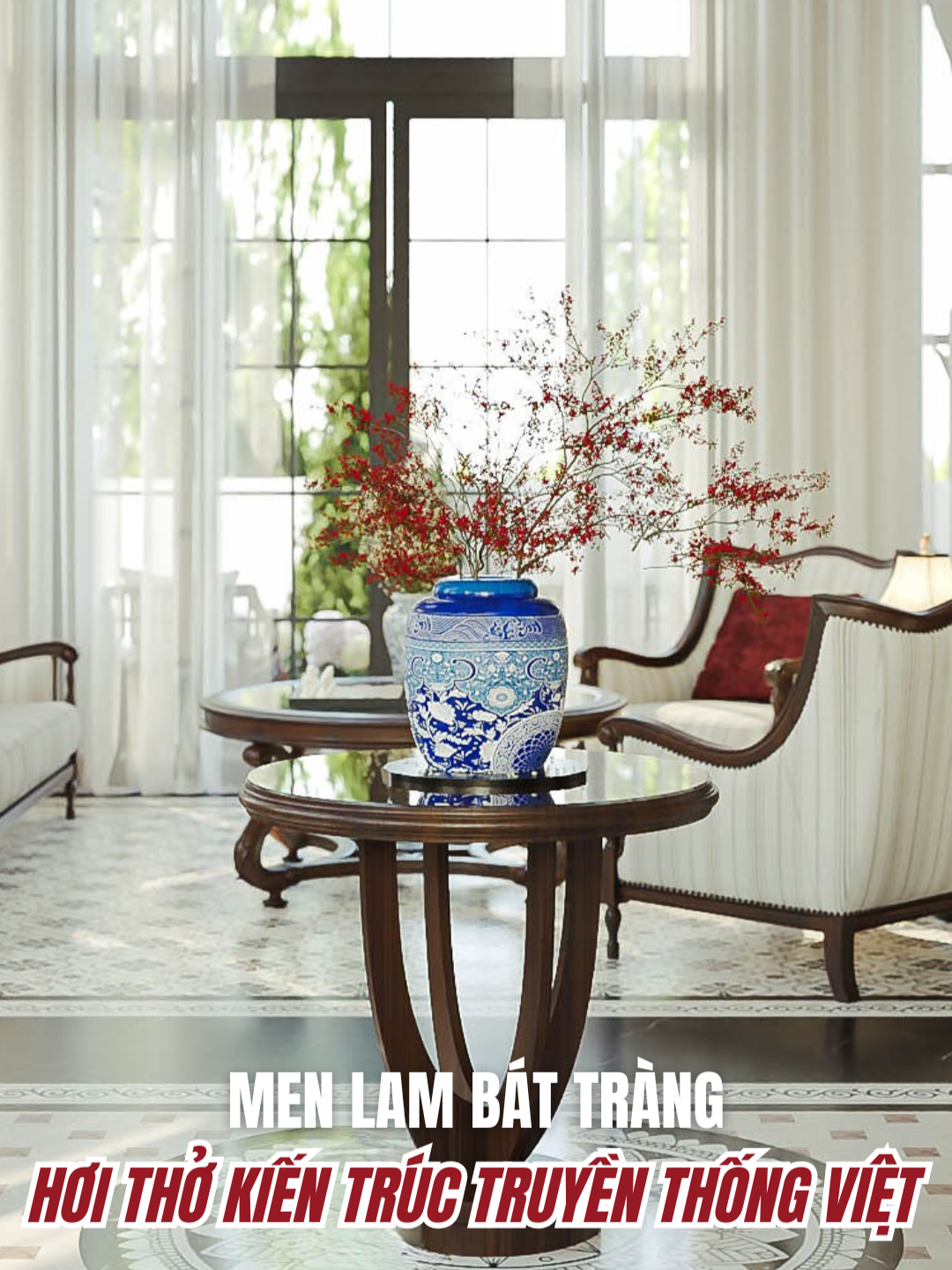 Nhà hàng L.TaBert - Tôn vinh nghệ thuật Tranh Hàng Trống vào kiến trúc đương đại #IMAVietNam #thietkedocban #tranhhangtrong #xaynhatrongoi #kientrucima