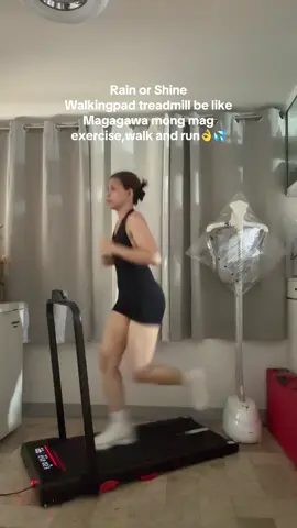 Rain or Shine Walkingpad treadmill be like Magagawa mong mag exercise,walk and run👌💦 #foryou #Fitness #walkingpad #walkingpadtreadmill #treadmill 