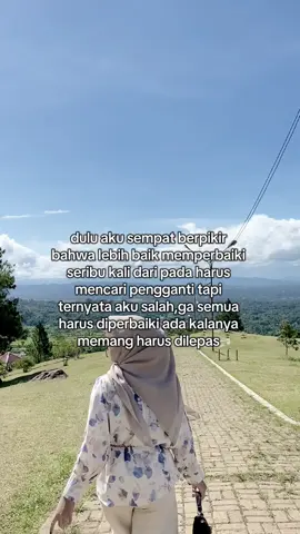 sekarang berpikir seribu kali pun di perbaiki tak akan bisa berubah 