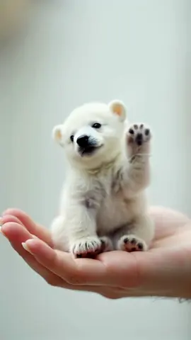 🐻‍❄️💫 이 조그만 북극곰이 애교를? 세상에서 제일 작은 북극곰이 손바닥 위에 올라와 깜찍하게 애교를... 꼬물꼬물, 말도 안 되게 귀여운 움직임에 당신의 마음도 사르르 녹을지도... — A baby polar bear no bigger than your palm crawls around and blinks with the softest little smile 🐻‍❄️ Who knew something this cold could be this warm? Created by AI. #초미니북극곰 #아기북극곰 #손바닥동물 #핑가주 #핸디멀즈 #TinyPolarBear #BabyBear #MiniaturePet #AIAnimals #LoopVideo #FingaZoo #reels