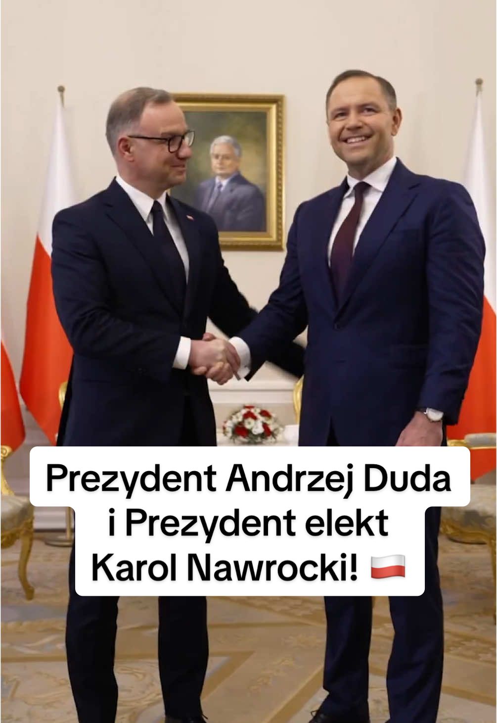 Prezydent Andrzej Duda i Prezydent elekt Karol Nawrocki. Ojczyzna jest naszą wspólną Wielką Sprawą! 🇵🇱 Źródło: KPRP @Karol Nawrocki 