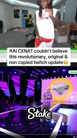 KAI CENAT couldn’t believe this revolutionary, original & non copied twitch update😳 #Kai #kaicenat #twitch #fyp #amp #rayasianboy #tota kai cenat twitch livestream 