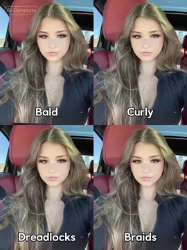 Me gustan los cuatro tipos de cabello.🥰💫💕#aifilter #capcut #capcutforus #capcutpioneer #girls #hairstyle #curly #braids #beautyhacks #beauty #freetemplate #capcuttemplate #aihairstyle #trending 