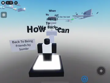 First try.    Game name:lost in lyrics  #roblox#robloxtrend#tiktoktrend#fyp#lostinlyrics#howcanwegobacktobeingfriends#content