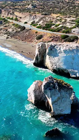 🌊 Birthplace of the goddess Aphrodite — Aphrodite’s Rock in Cyprus. Stunning nature and crystal-clear waters! 🇨🇾✨  #AphroditesRock #Cyprus #DroneFootage #AerialView #TravelCyprus #MediterraneanSea #NatureLovers #ExploreCyprus #SeasideViews #DroneVideo #CoastalVibes #drone #aerialfootage