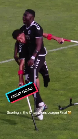 Mochine scores in the final! 🇲🇦 #amputee #football #amputeefootball #goal #championsleague 