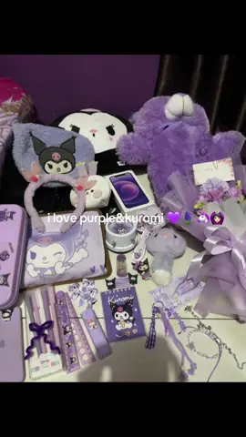 cinta bgt sm warna inih #purple #fyp #beautiful #kuromi #ilove 