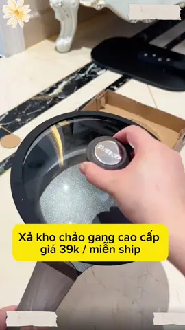Chảo gang chống dính cao cấp tiện lợi chất lượng quá #xuhuongtiktok #dotienich #dogiadung #xuhuong 