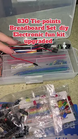 830 Tie-points Breadboard Set  diy Electronic fun kit upgraded  #DIY #electronickit #upgradedelectronicset #breadboardset #electronickit 