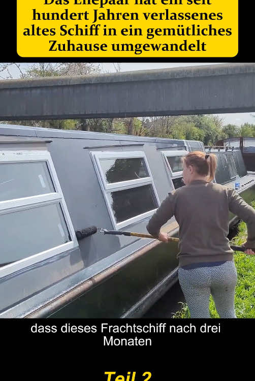 Das Ehepaar hat ein seit hundert Jahren verlassenes altes Schiff ein gemütliches Zuhause umgewandelt. #bushcraft #camping #survival #Outdoors #shelter #outdoorlife #bushcraftsurvival #fyp 