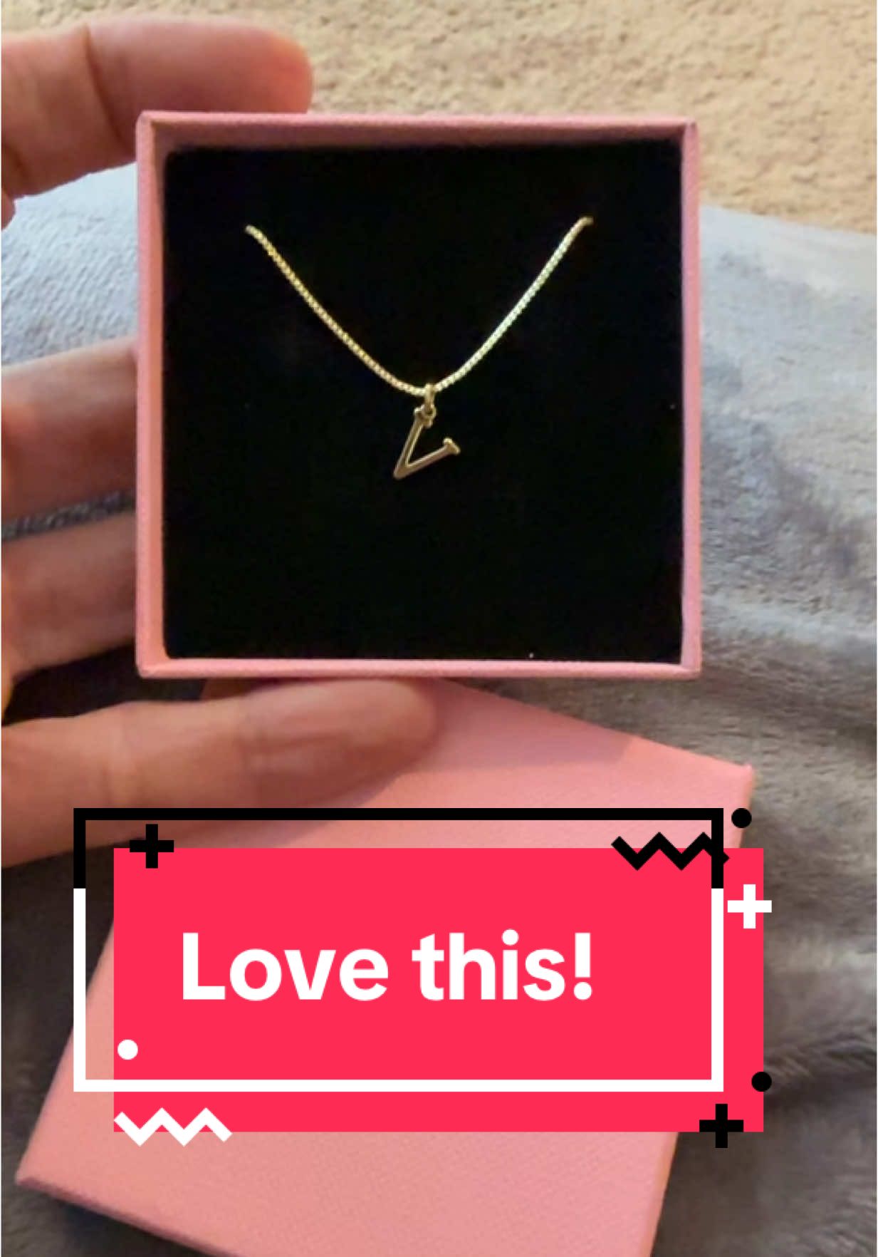 Initial Necklace #jewelry #v #necklace #gold #fashion 