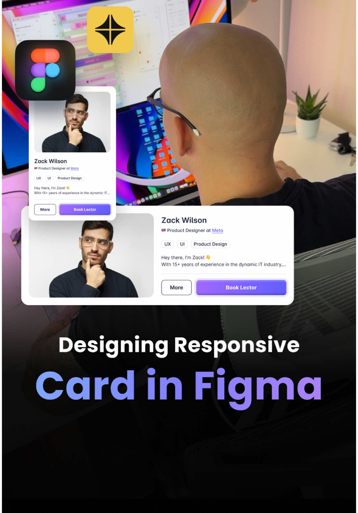 Stop struggling with responsive card components in Figma!  Want to see the complete guide? Check out the latest tutorial we've put together with @Contra ! It's packed with additional tips to build your designer brand identity! 🔥 Link in comments! 👇  #webdesign #websitedesigner #web #ui #uiux #uxdesign 