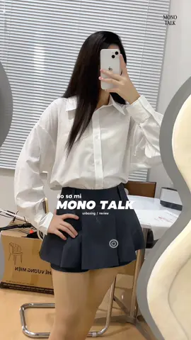 áo sơ mi nhà MONOTALK chưa bao giờ làm tui thất vọng 🤍#aosominu #monotalk #phoidoxinh #thoitrangnu #reviewlamdep #OOTD #macdepmoingay #nghile2009 #xuhuong 