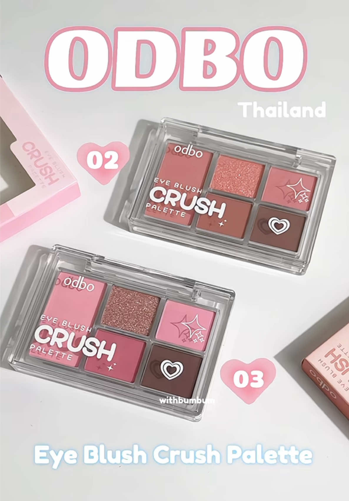 #odbo #odbothailand tính ra bảng phấn mắt odbo 5 ô này tiện lắm á, sử dụng mắt má lun nèee  #withbumbum #TiktokLIVE #blush #xh #trend #makeup #makeuptutorial #makeupartist #odboshadowandmepalette #odboeyeshadowpalate 
