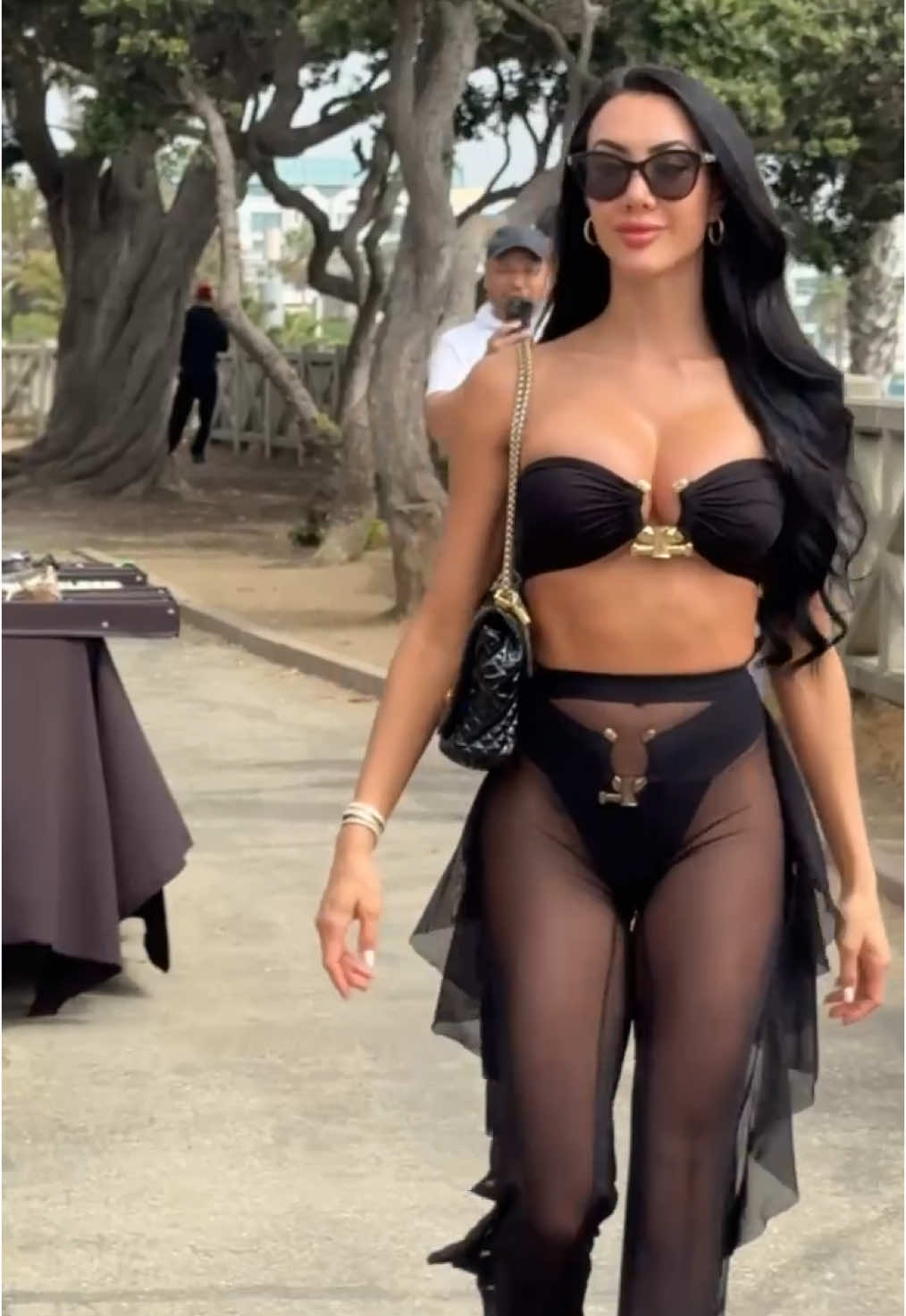 Summertime is here! Time to his the beach #casual #bikinibabe #beachwalk