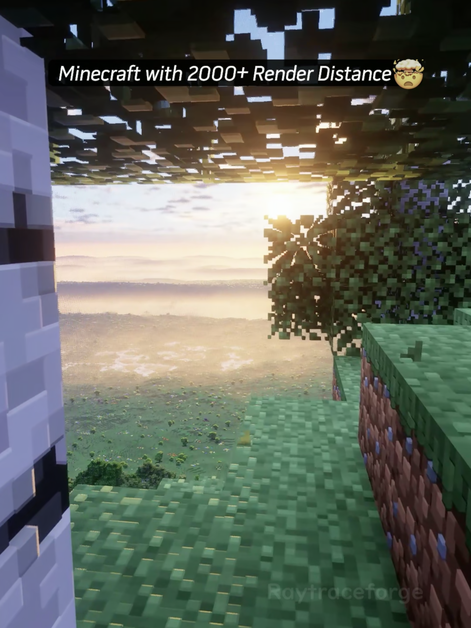 Minecraft with 2000+ Render Distance🤯 Packs: BlissShaders + AVPBR 'What We Don't Say' by Scott Buckley - released under CC-BY 4.0. https://creativecommons.org/licenses/by/4.0/ https://www.youtube.com/c/ScottBuckley https://soundcloud.com/scottbuckley https://www.scottbuckley.com.au #minecraft2