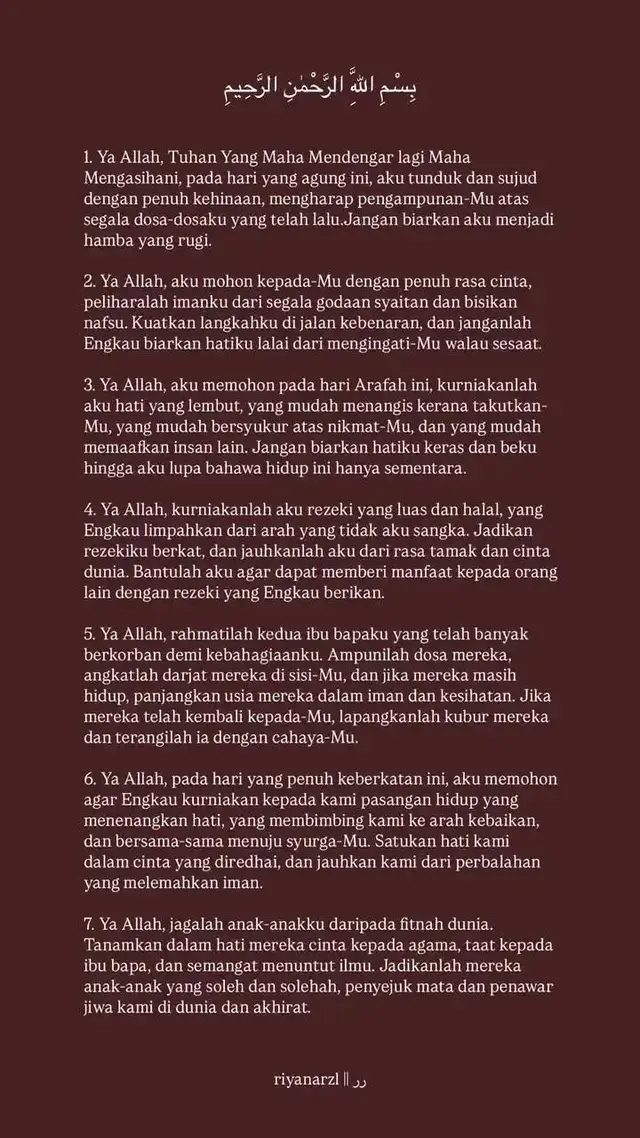 Hari Arafah hari terbaik untuk berdoa. Jangan sia-siakan.  #doa #arafah #zulhijjah #allah