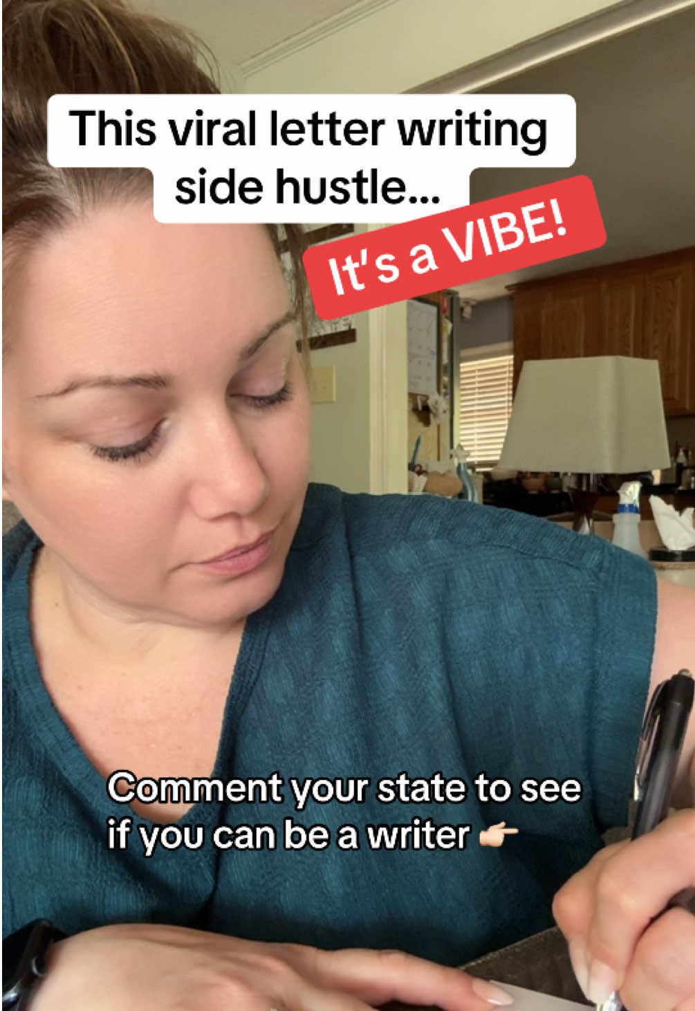 This side hustle is a whole vibe 🙌🏻 Comment your state! #sidehustles #sidehustleideas #sidehustlesecrets #sidehustleforbeginners #paidtowriteletters #letterwriting 